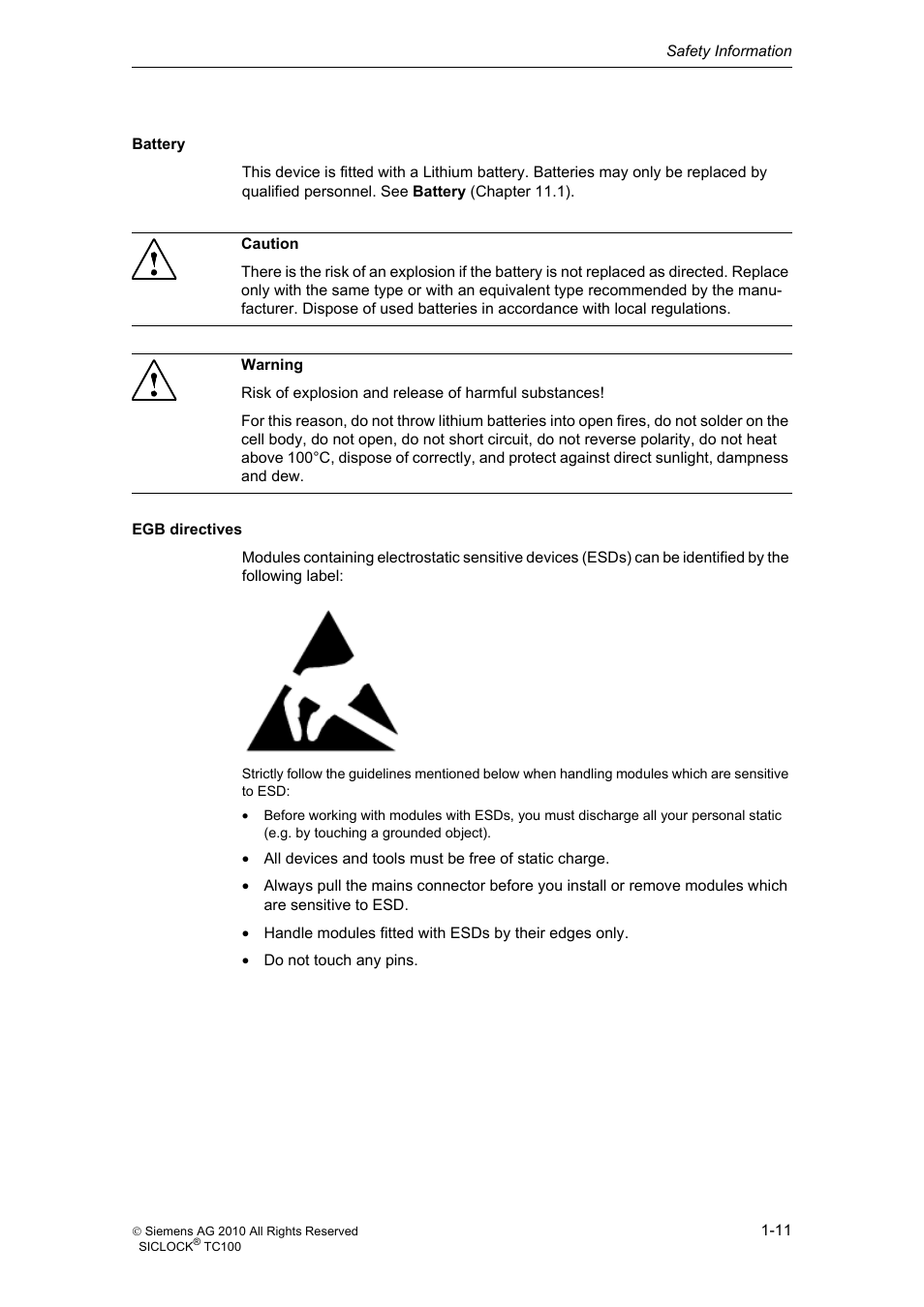 Siemens Plant Central Clock TC100 User Manual | Page 12 / 124