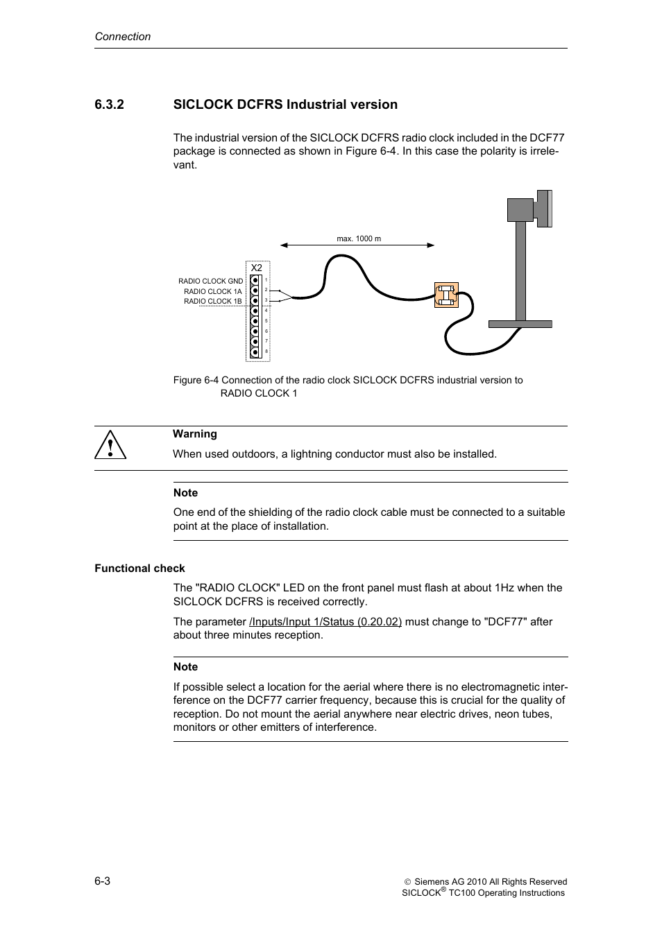 2 siclock dcfrs industrial version, Siclock dcfrs industrial version | Siemens Plant Central Clock TC100 User Manual | Page 39 / 124