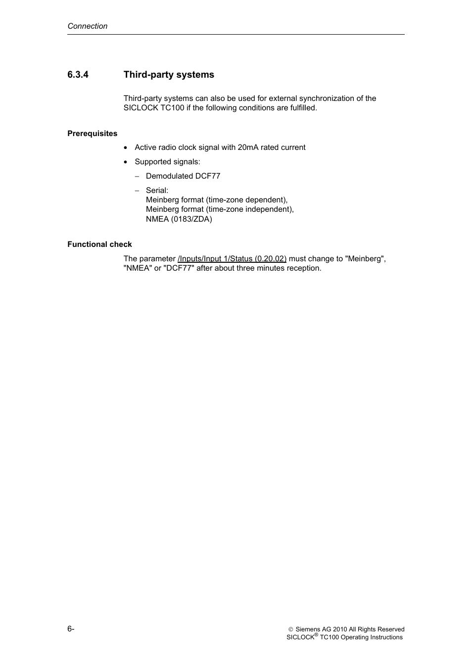 4 third-party systems, Third-party systems | Siemens Plant Central Clock TC100 User Manual | Page 41 / 124