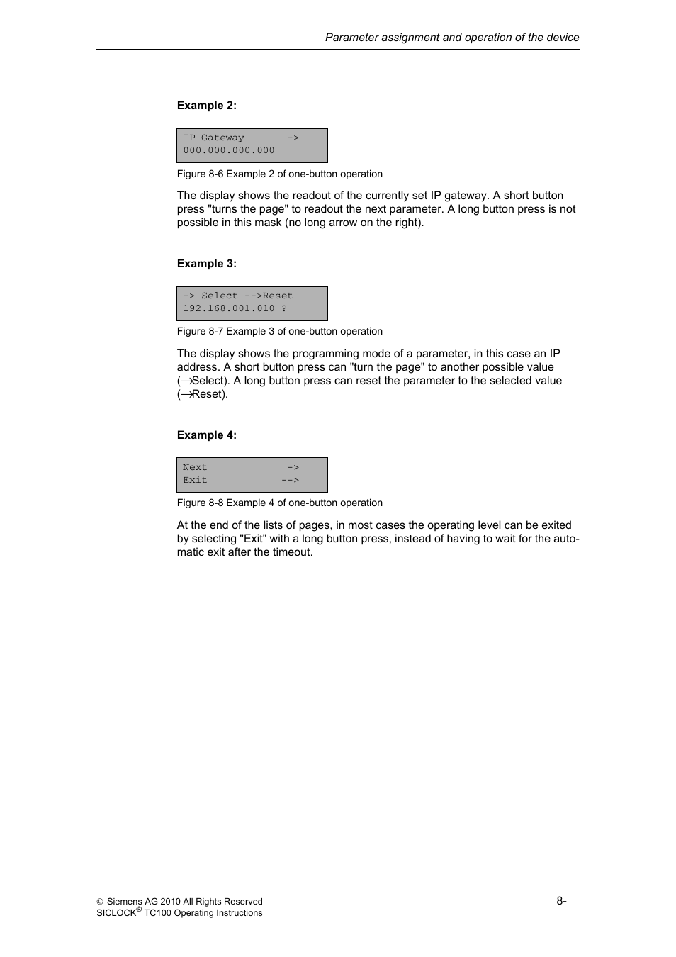 Siemens Plant Central Clock TC100 User Manual | Page 72 / 124