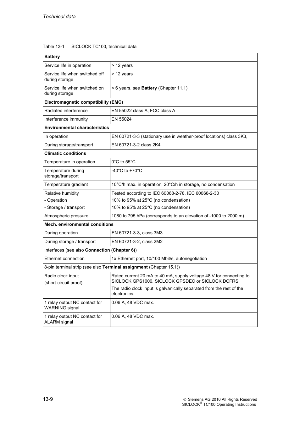 Siemens Plant Central Clock TC100 User Manual | Page 99 / 124