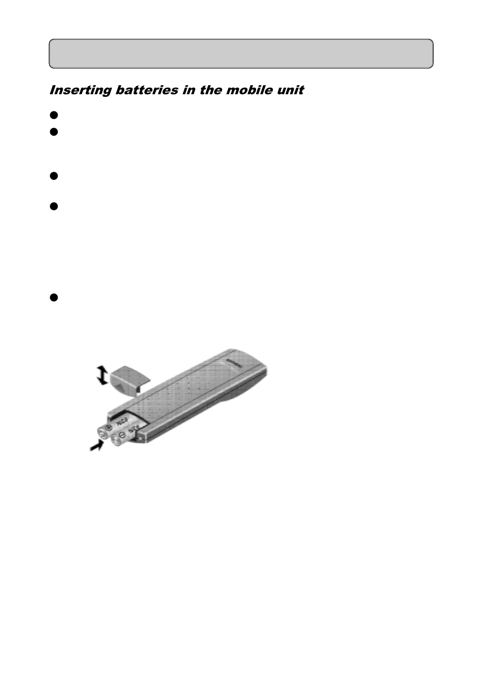 Putting into service, Inserting batteries in the mobile unit | Siemens Hicom 300E User Manual | Page 13 / 48