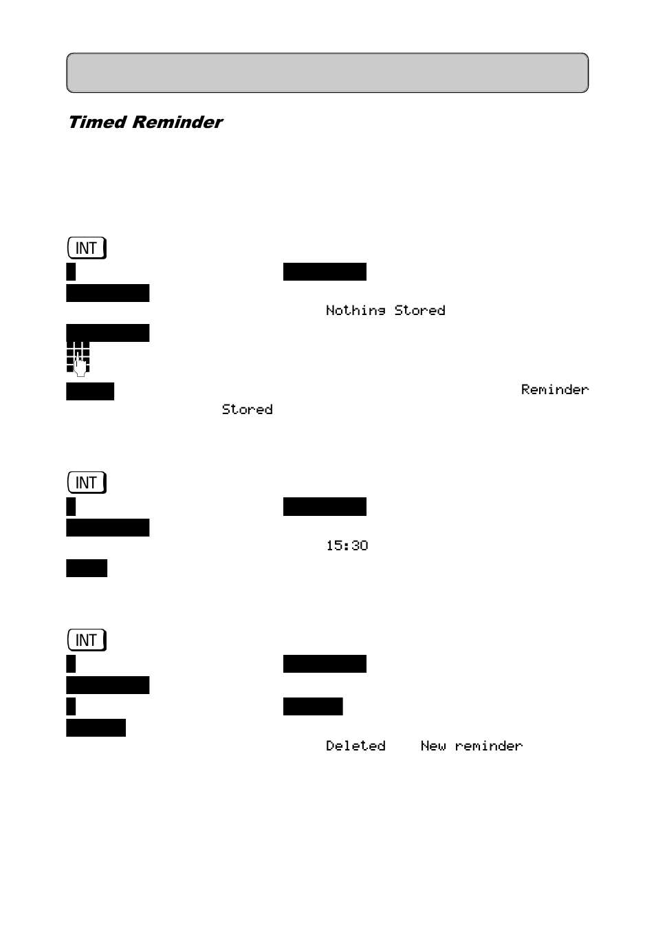 Timed reminder, Telephone functions | Siemens Hicom 300E User Manual | Page 21 / 48