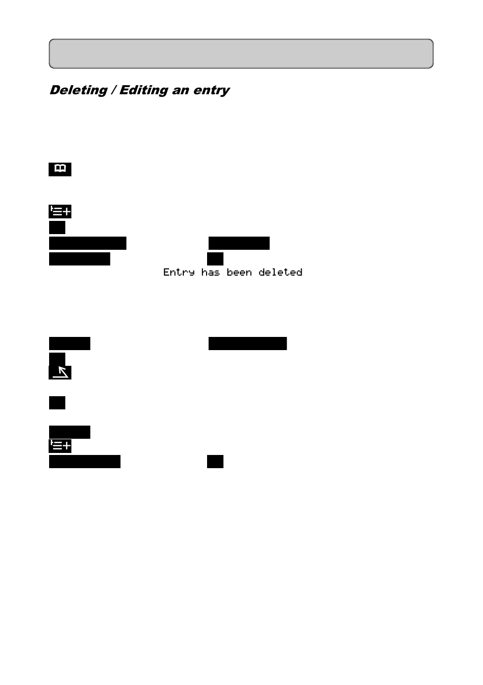 Deleting / editing an entry, Telephone book | Siemens Hicom 300E User Manual | Page 34 / 48