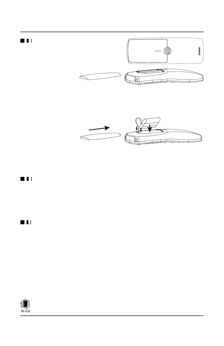 Preparing the handset | Siemens 242 User Manual | Page 7 / 23