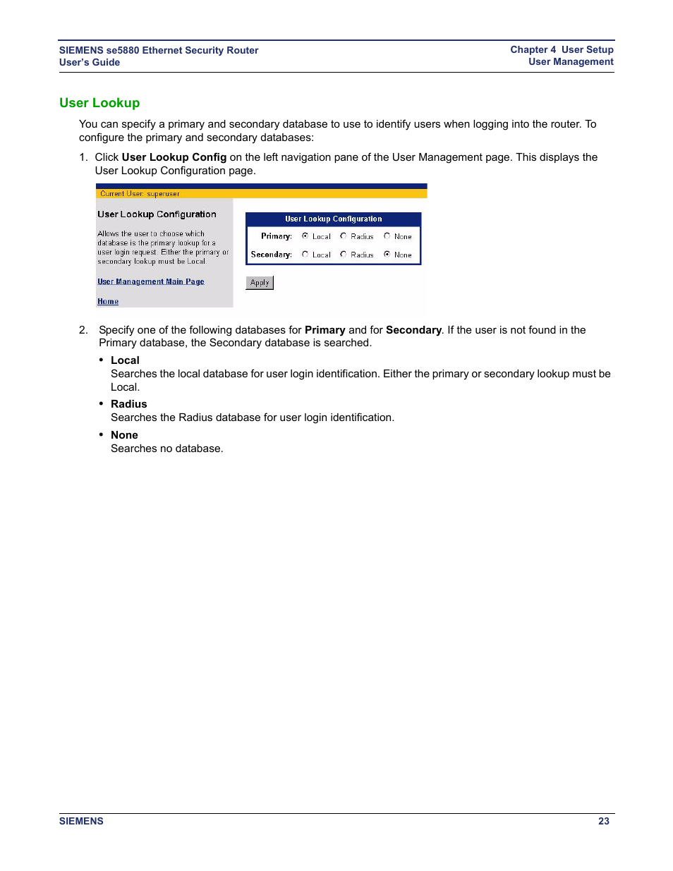 User lookup | Siemens se5880 User Manual | Page 29 / 86