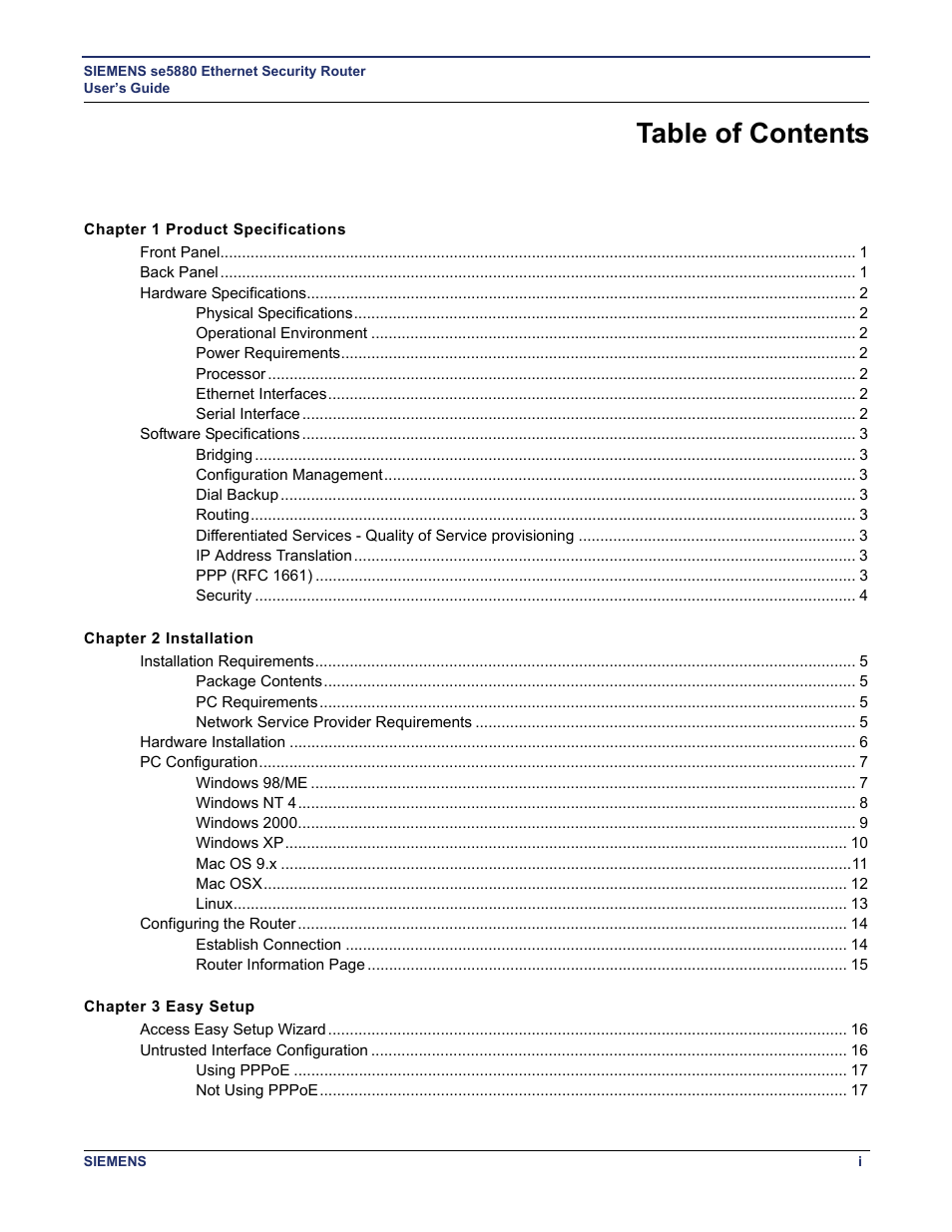 Siemens se5880 User Manual | Page 4 / 86