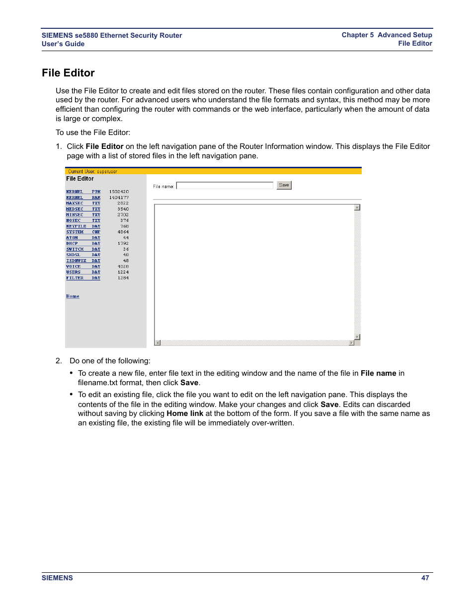 File editor | Siemens se5880 User Manual | Page 53 / 86