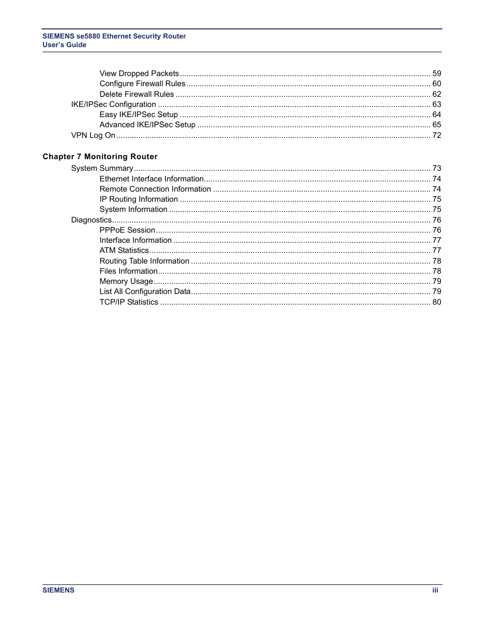 Siemens se5880 User Manual | Page 6 / 86