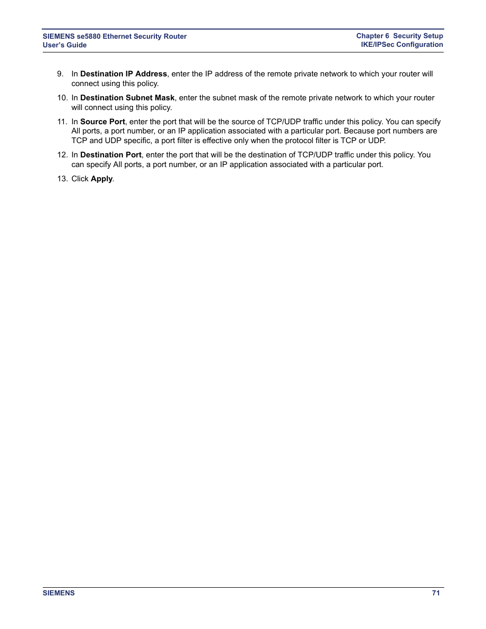 Siemens se5880 User Manual | Page 77 / 86