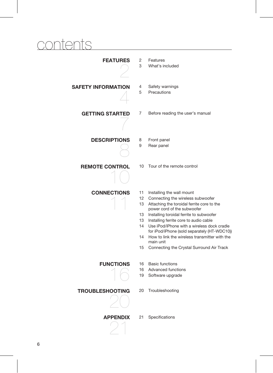 Samsung HW-D450-ZA User Manual | Page 6 / 24
