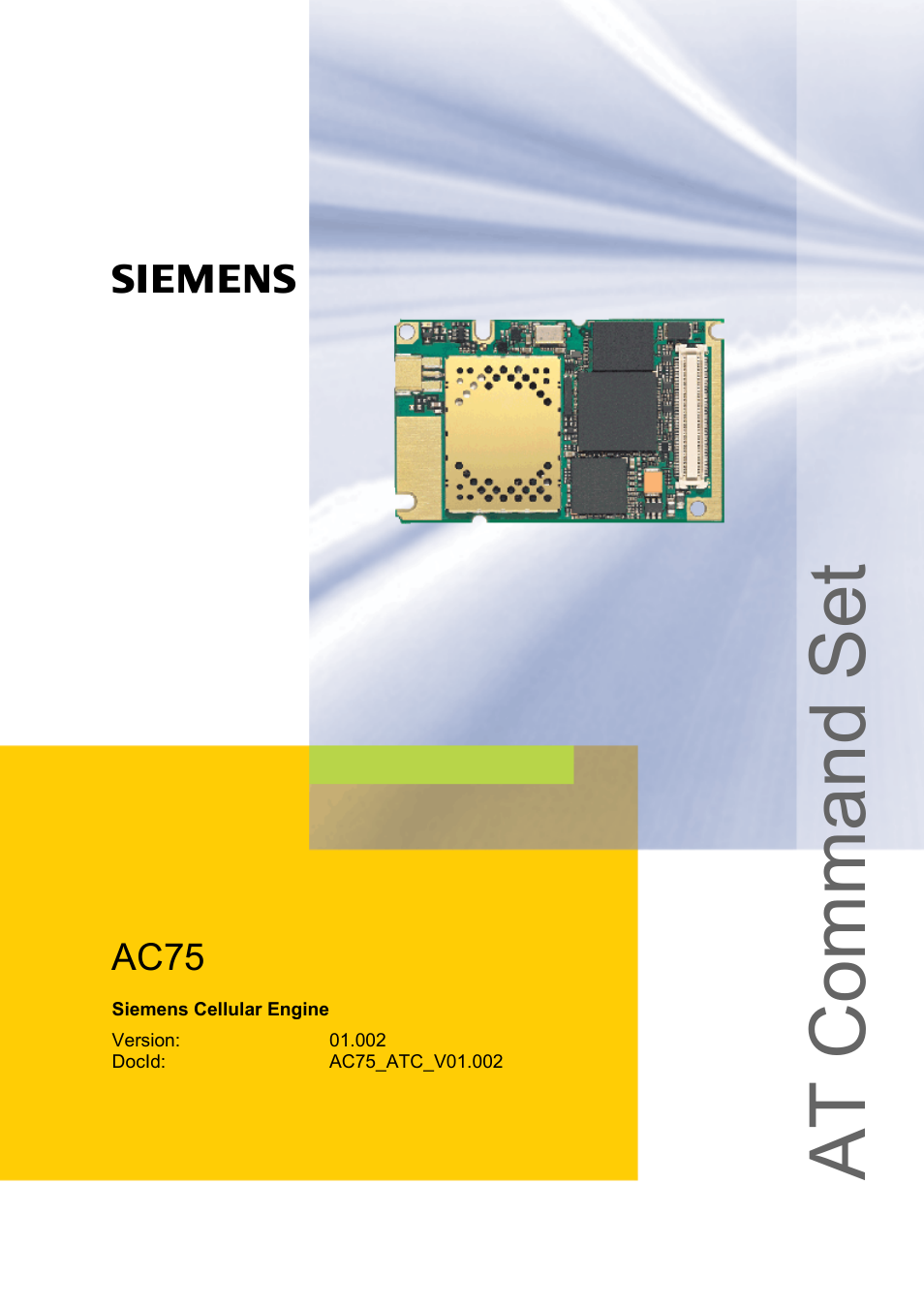 Siemens AC75 User Manual | 569 pages