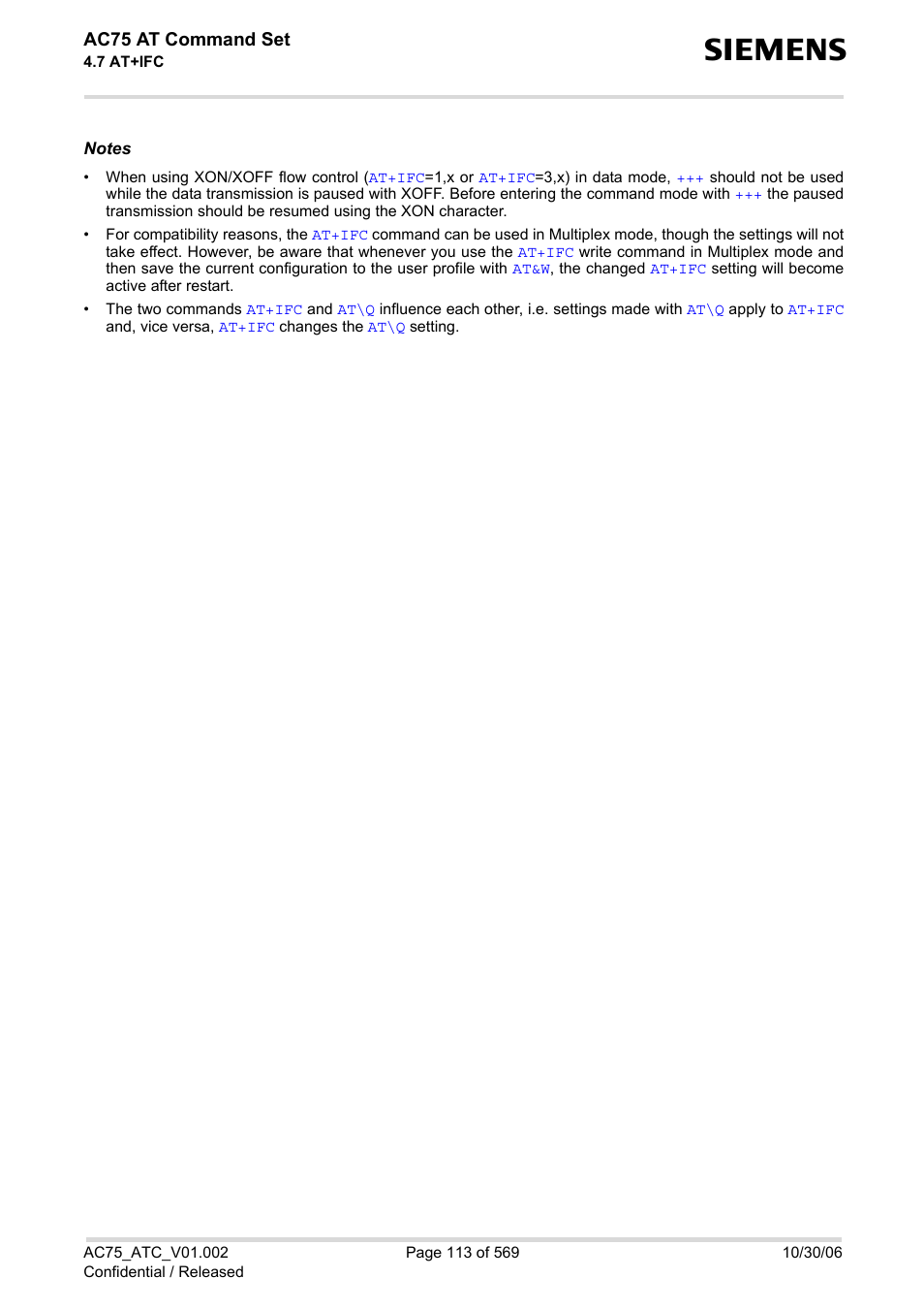 Siemens AC75 User Manual | Page 113 / 569