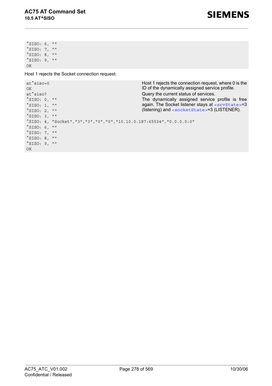 Siemens AC75 User Manual | Page 278 / 569