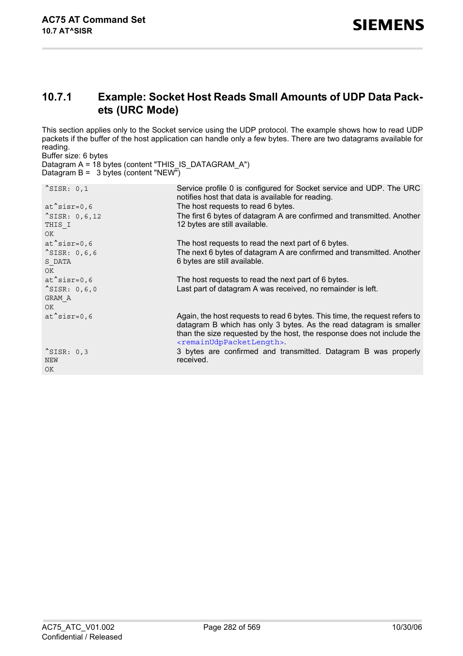 Siemens AC75 User Manual | Page 282 / 569