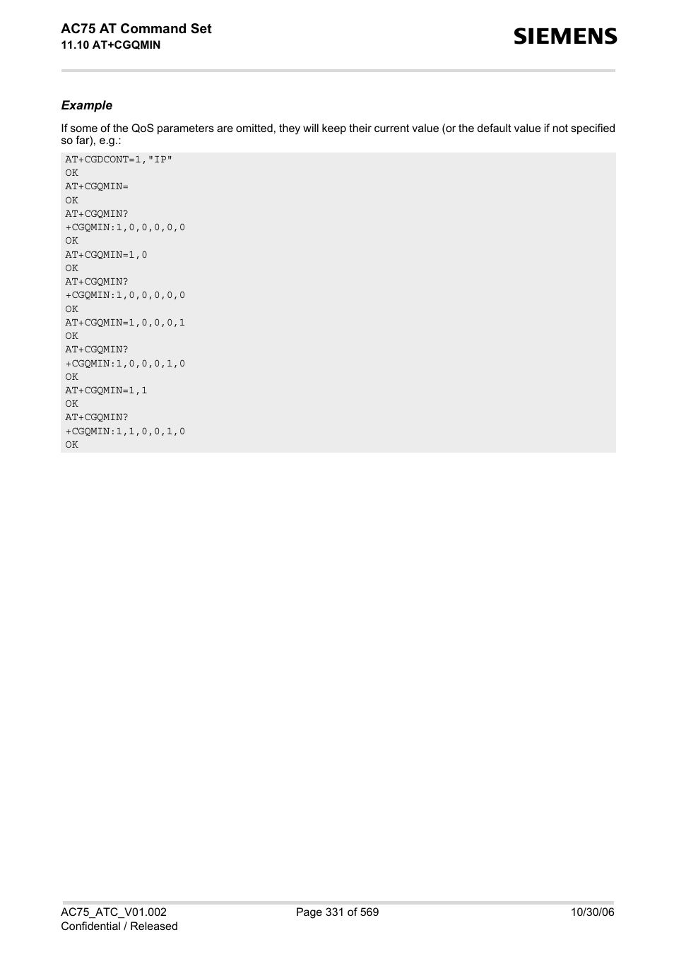 Siemens AC75 User Manual | Page 331 / 569