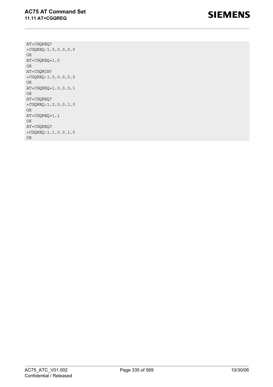 Siemens AC75 User Manual | Page 335 / 569