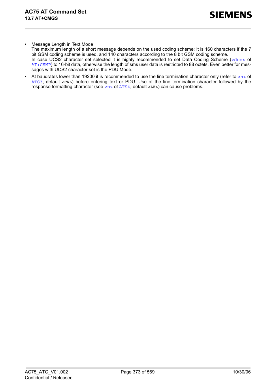 Siemens AC75 User Manual | Page 373 / 569