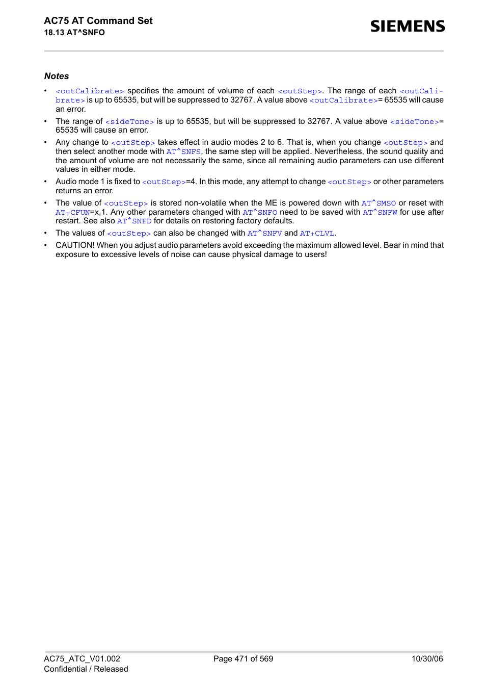 Ac75 at command set | Siemens AC75 User Manual | Page 471 / 569