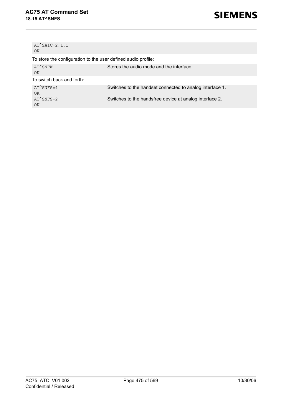 Siemens AC75 User Manual | Page 475 / 569