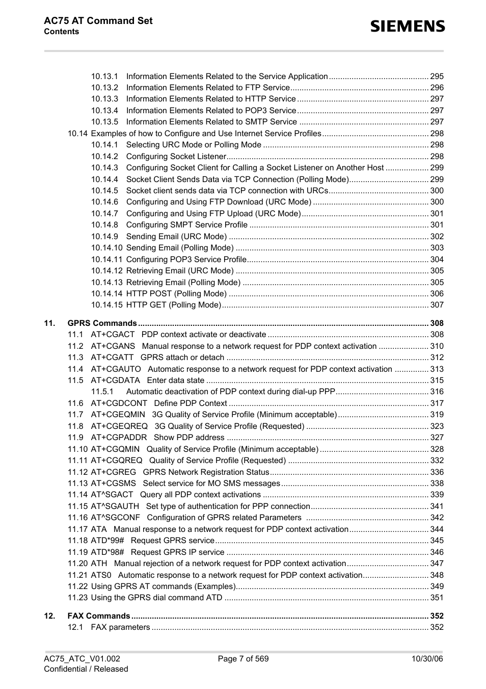 Siemens AC75 User Manual | Page 7 / 569