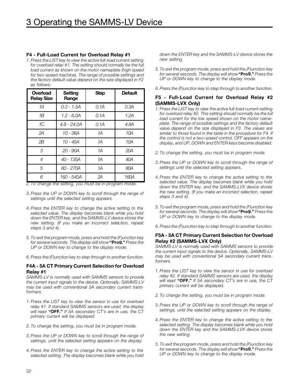 3 operating the samms-lv device | Siemens MCC-3298 User Manual | Page 34 / 52