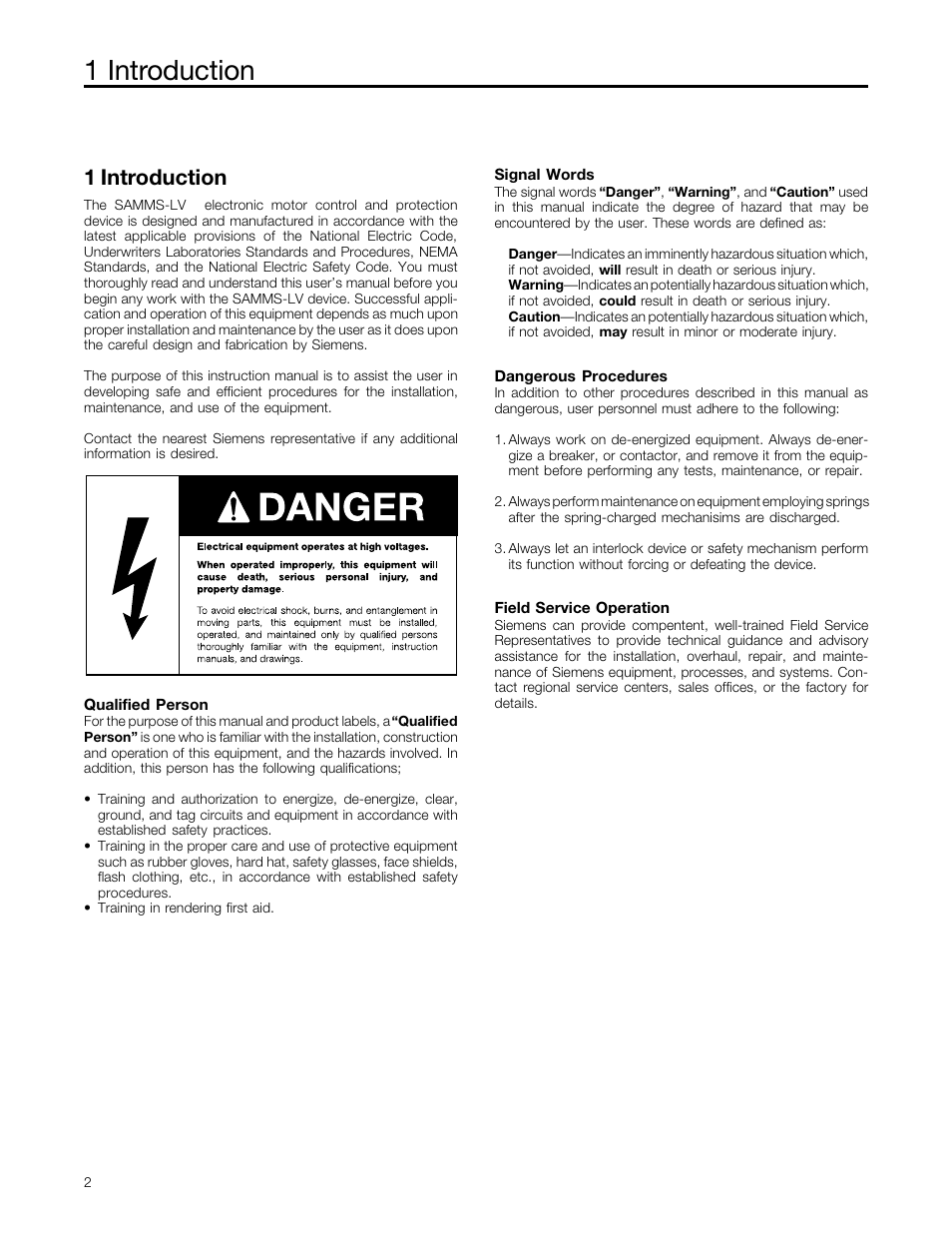 Chapter 1: introduction, Introduction, 1 introduction | Siemens MCC-3298 User Manual | Page 4 / 52