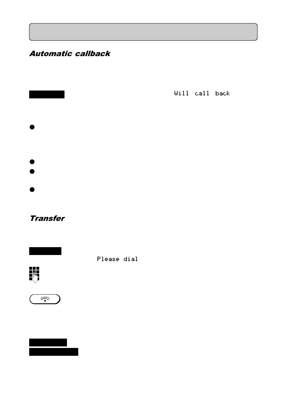 Switching functions, Automatic callback, Transfer | Consultation during a call | Siemens 300 User Manual | Page 30 / 56