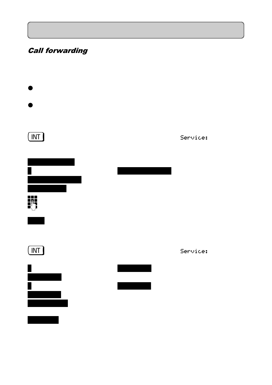 Call forwarding, Switching functions | Siemens 300 User Manual | Page 34 / 56