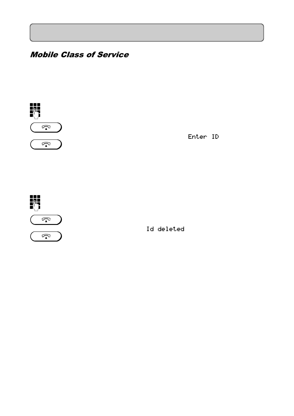 Mobile class of service, Saving/modifying the mobile unit pin, Pin features | Siemens 300 User Manual | Page 43 / 56