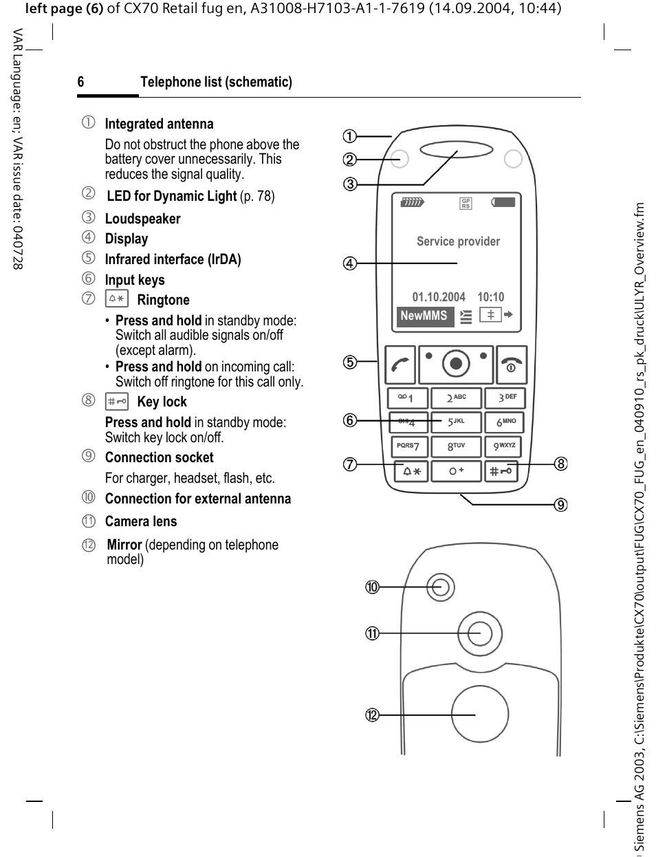 Siemens CXT70 User Manual | Page 7 / 151