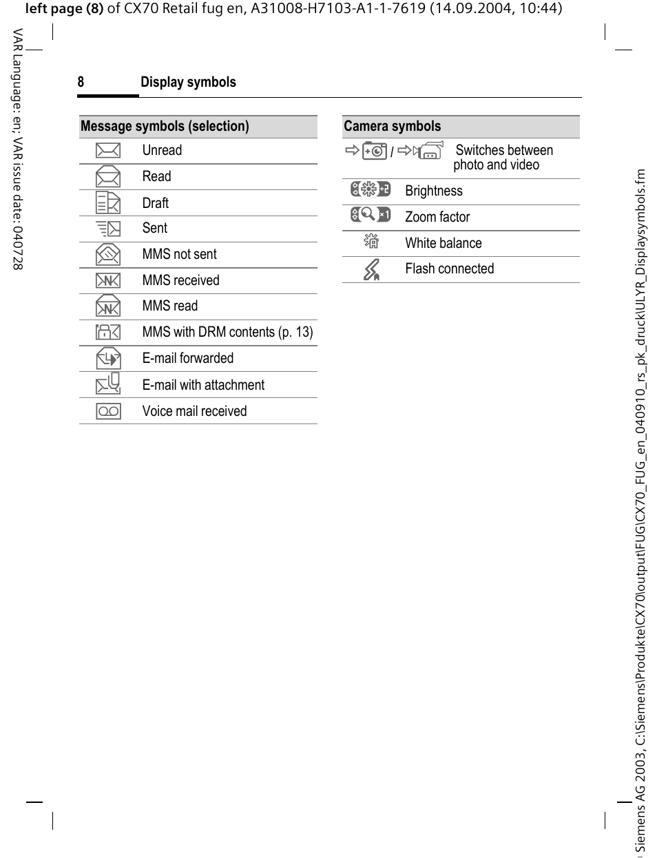 Siemens CXT70 User Manual | Page 9 / 151