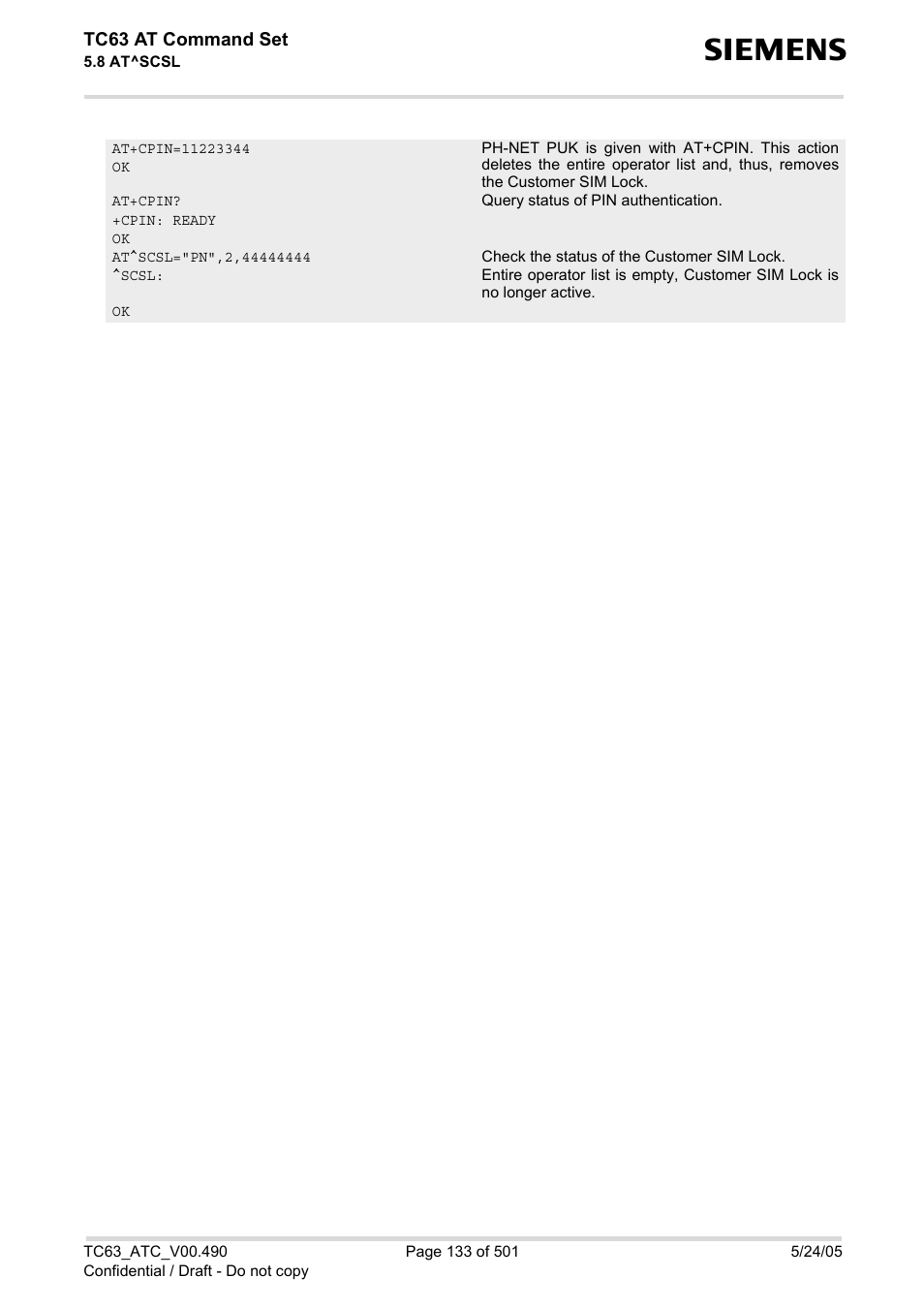 Siemens TC63 User Manual | Page 133 / 501