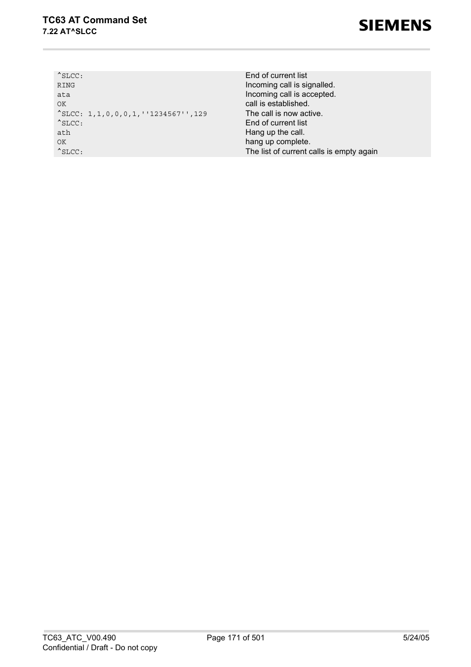 Siemens TC63 User Manual | Page 171 / 501