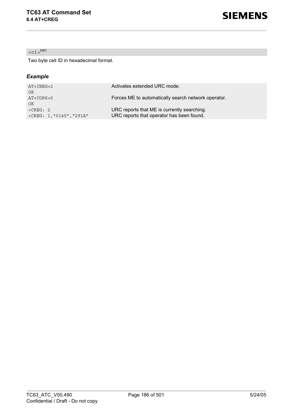 Siemens TC63 User Manual | Page 186 / 501