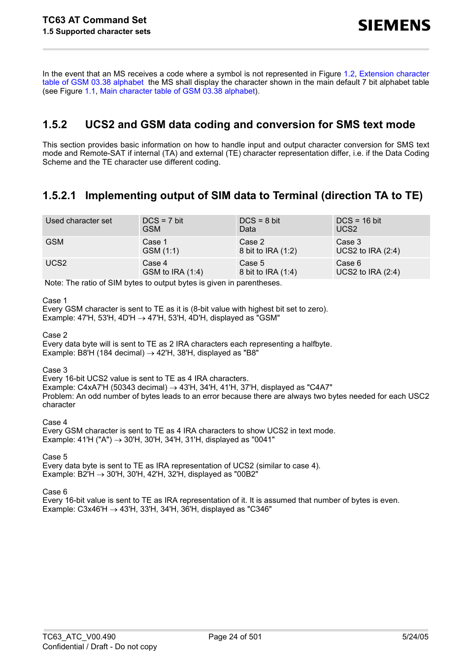 Siemens TC63 User Manual | Page 24 / 501