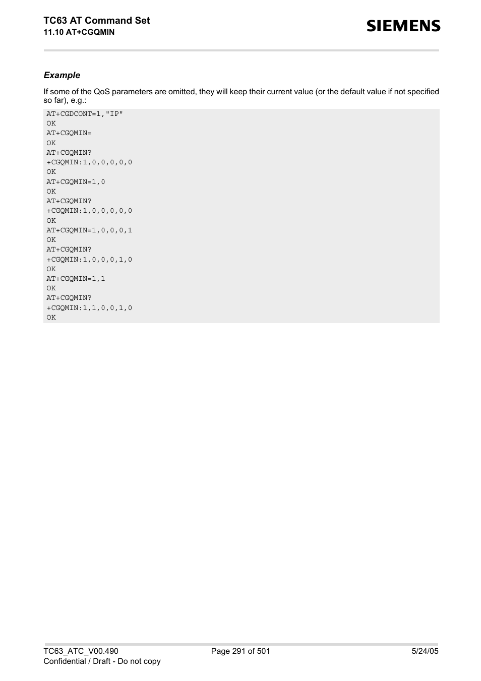 Siemens TC63 User Manual | Page 291 / 501