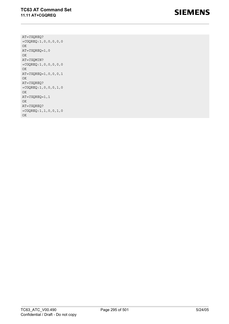 Siemens TC63 User Manual | Page 295 / 501