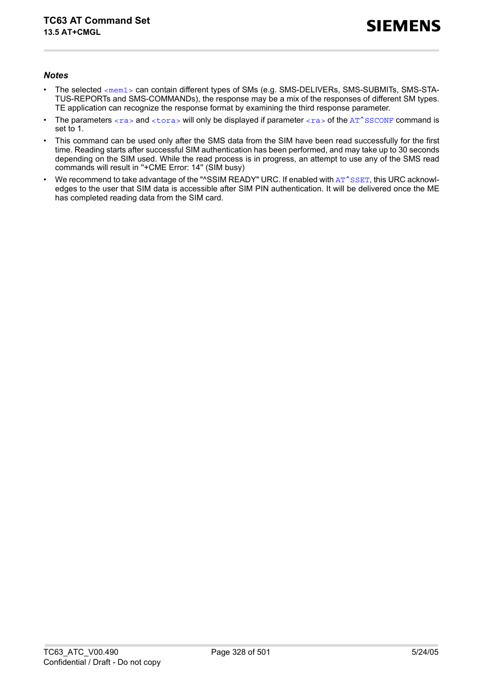 Siemens TC63 User Manual | Page 328 / 501