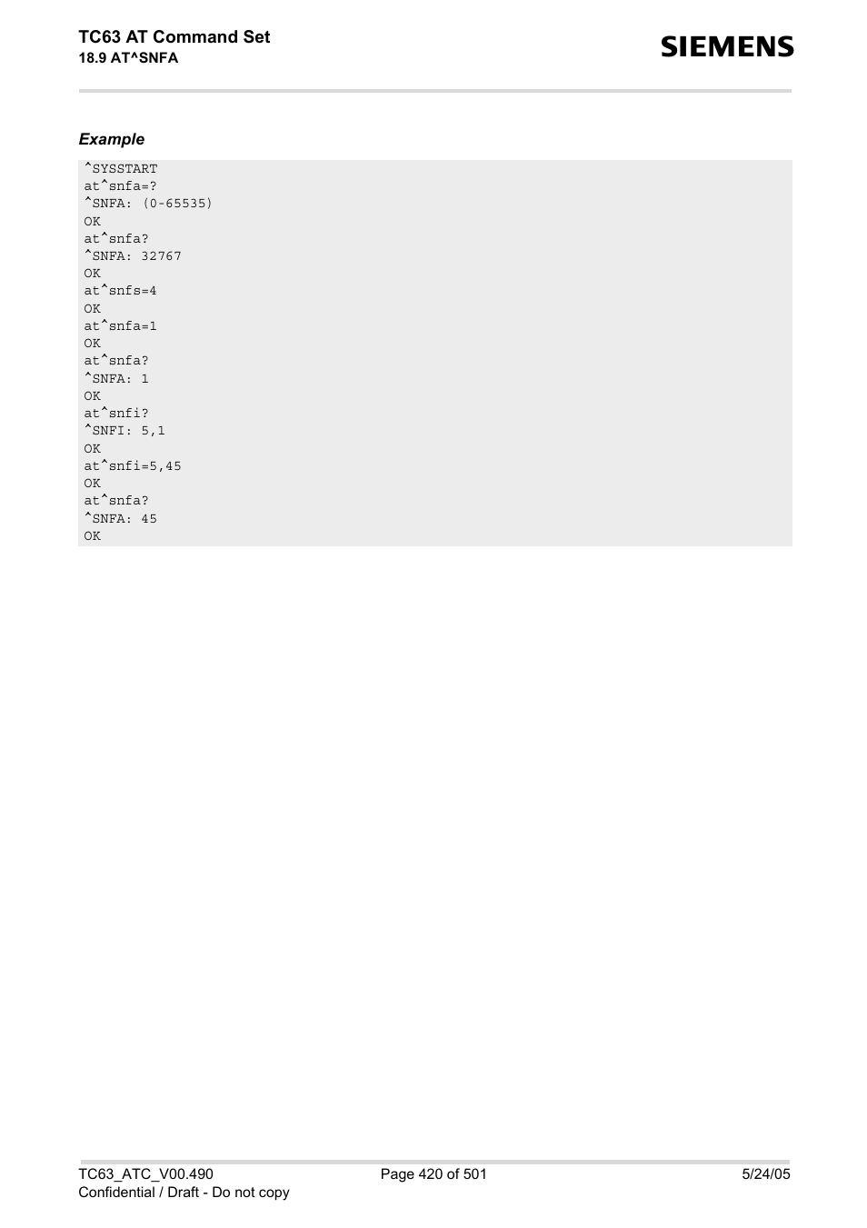 Siemens TC63 User Manual | Page 420 / 501