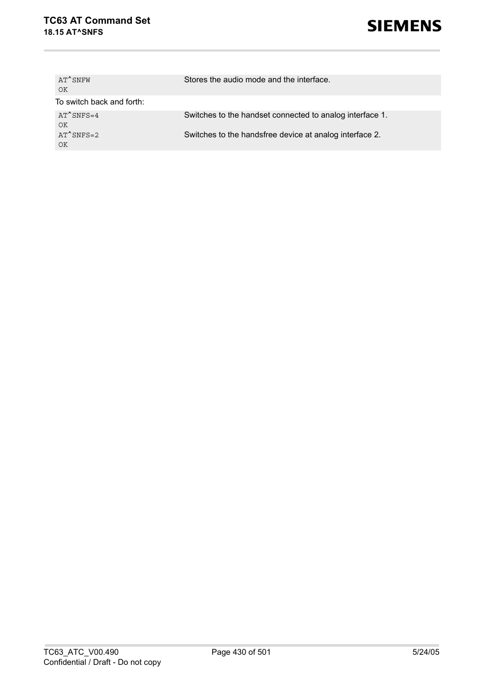 Siemens TC63 User Manual | Page 430 / 501