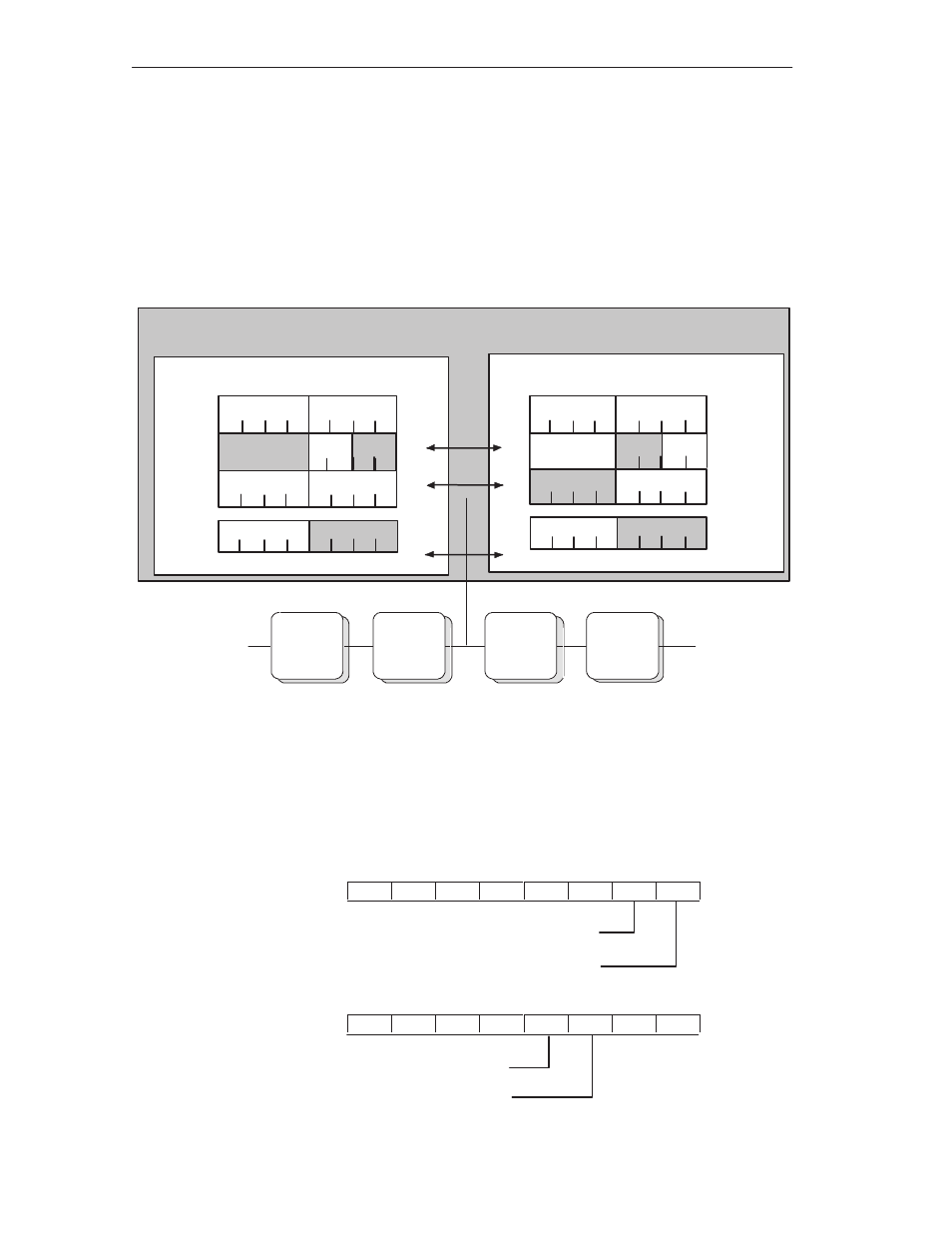 Example, Access to the data of the as-i slaves 3-6, As-i slaves | 32 bit no. output byte 1, Cp 243-2, Figure 3-1 | Siemens CP 243-2 User Manual | Page 54 / 150