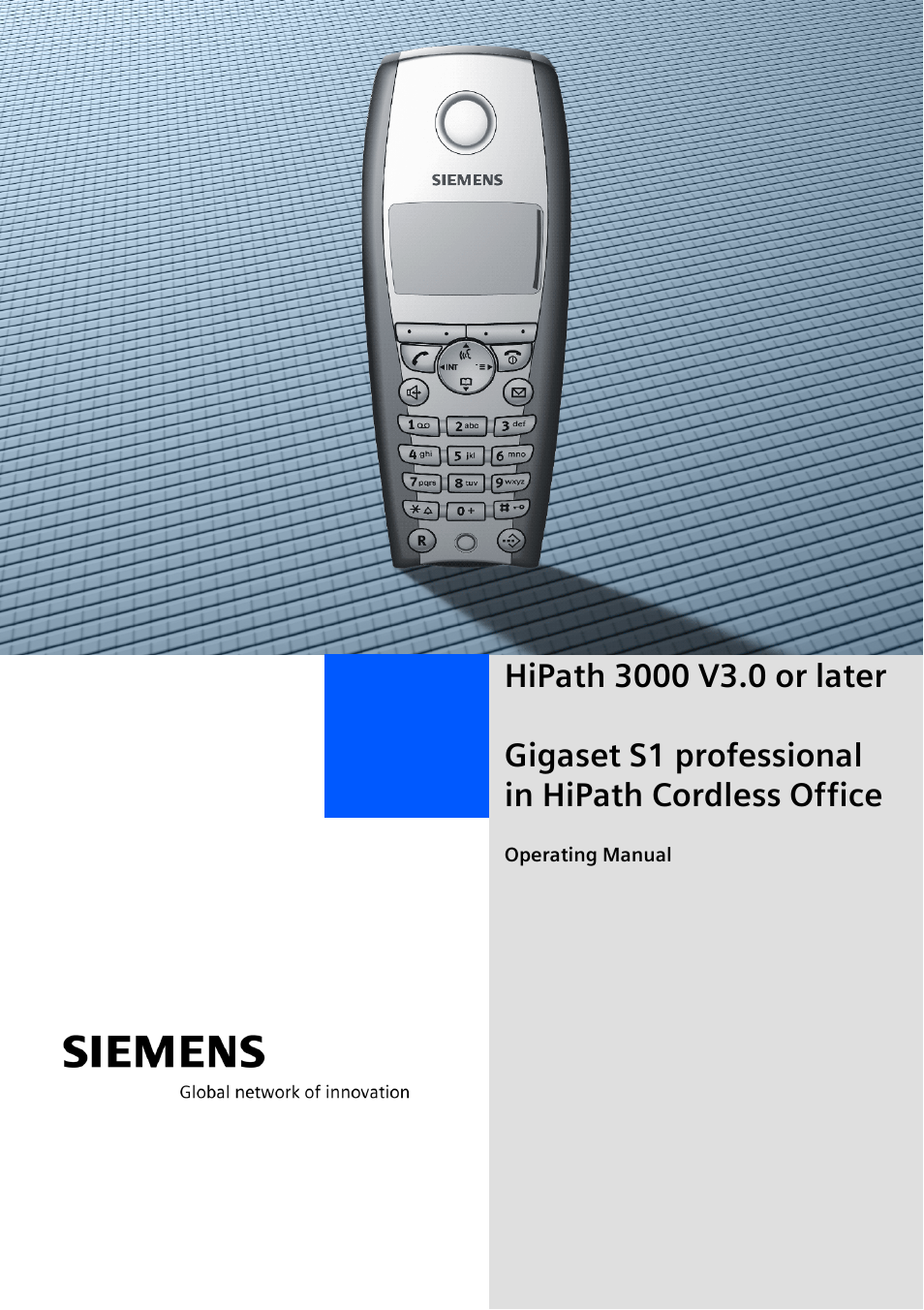 Siemens 3000 V3.0 User Manual | 106 pages