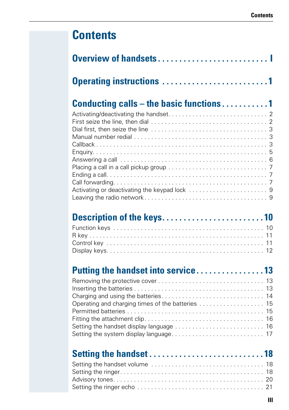 Siemens 3000 V3.0 User Manual | Page 5 / 106