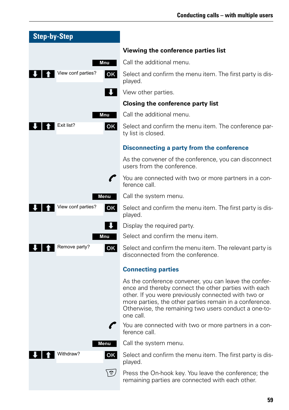 Step-by-step | Siemens 3000 V3.0 User Manual | Page 67 / 106