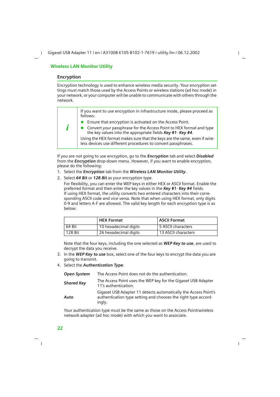 Encryption | Siemens 11 User Manual | Page 23 / 51