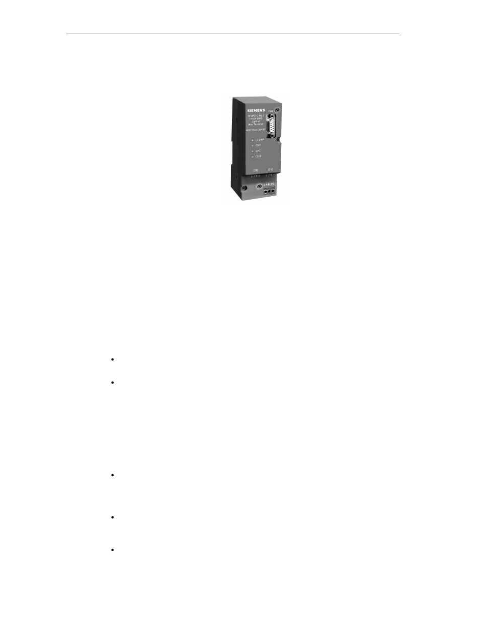 1 optical bus terminal obt | Siemens SIMATIC NET PROFIBUS User Manual | Page 230 / 490