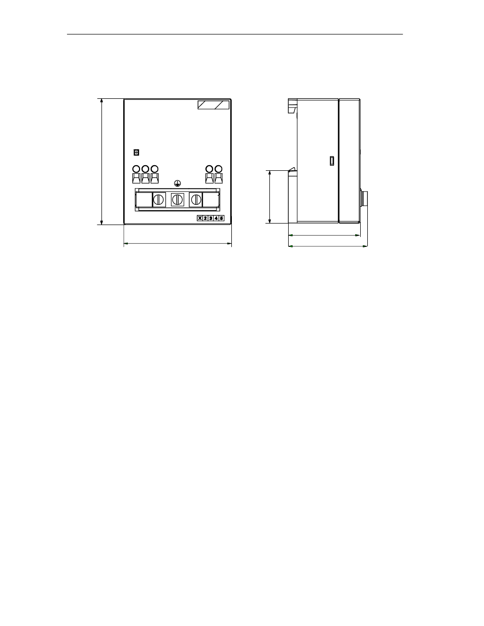 F.3 dimension drawing of the profibus terminator | Siemens SIMATIC NET PROFIBUS User Manual | Page 330 / 490