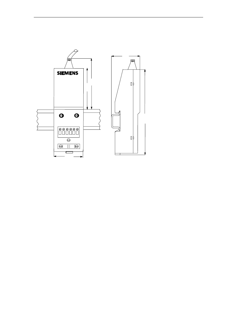 F.5 dimension drawings of the bt12m bus terminal | Siemens SIMATIC NET PROFIBUS User Manual | Page 332 / 490