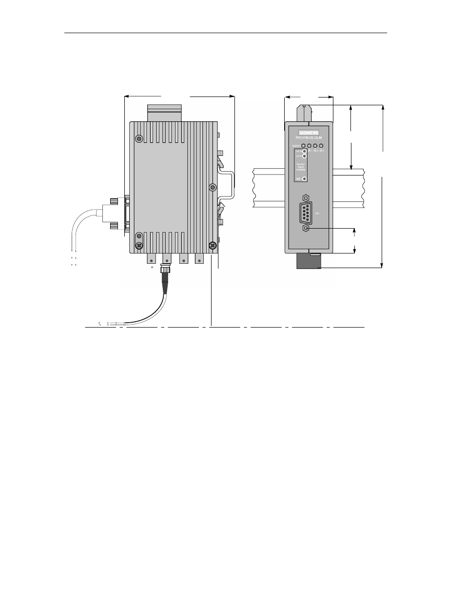 F.8 dimension drawings optical link module olm, F-12 | Siemens SIMATIC NET PROFIBUS User Manual | Page 336 / 490